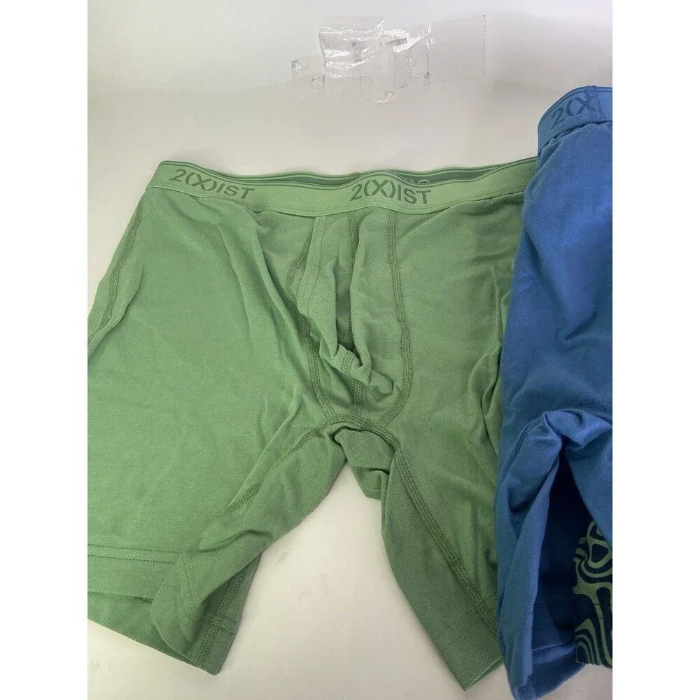 2xist Essential Cotton Stretch 4 Piece Boxer Brief Underwear Mens Size M